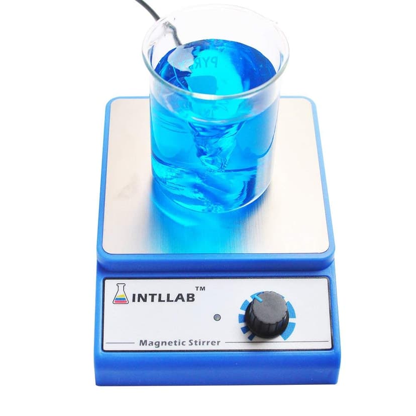 INTLLAB Magnetic Stirrer & 2000ml Borosilicate Erlenmeyer Flask Set