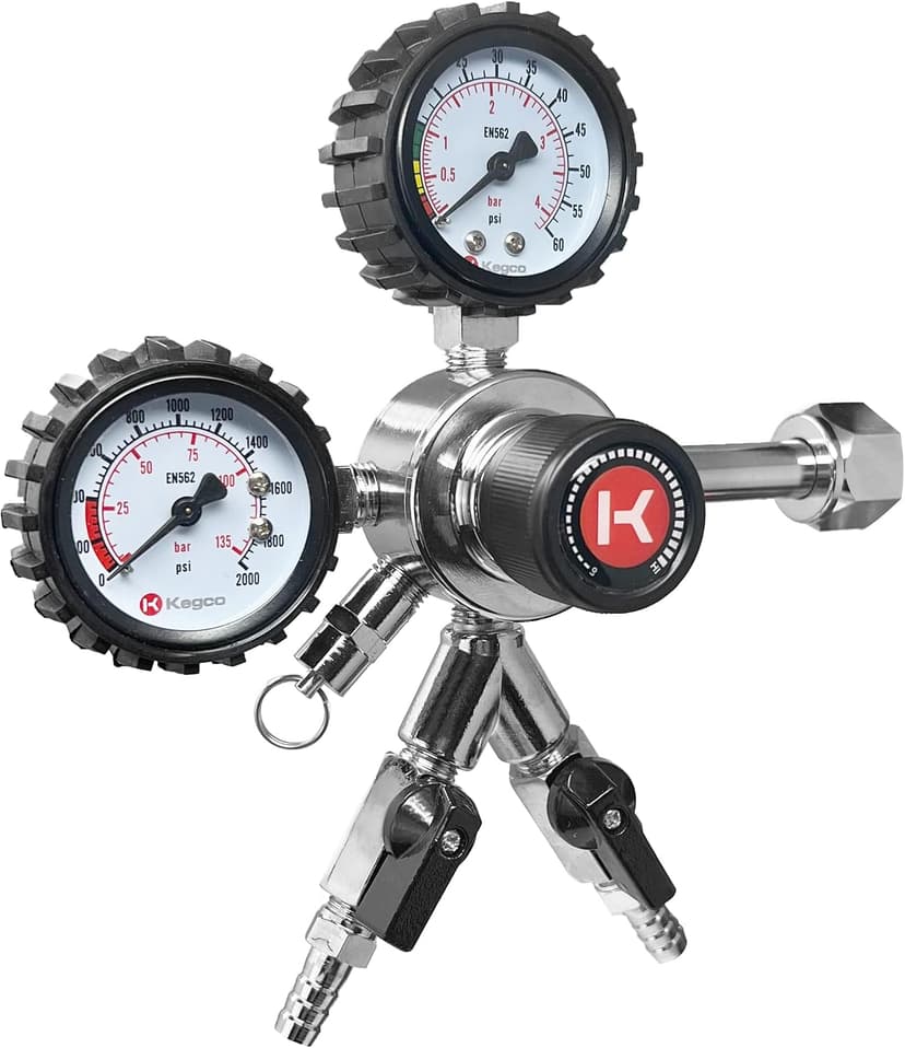 Kegco Commercial Grade Dual Gauge CO2 Draft Beer Regulator