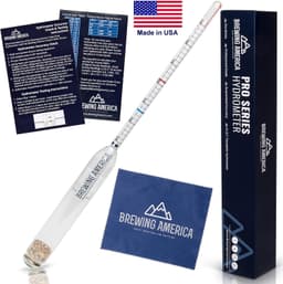 Brewing America Triple Scale Hydrometer & Glass Test Jar Set